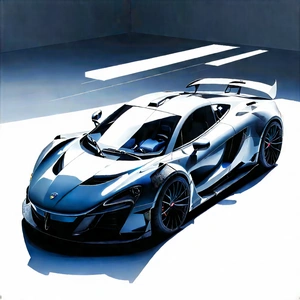 Automotive Technology In Design Studio With Sleek Silver