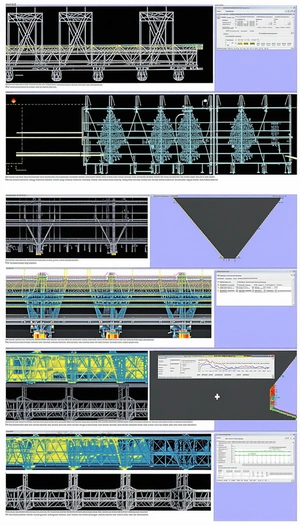 The Image Is A Collection Of Various Diagrams And Blueprints Of A Building