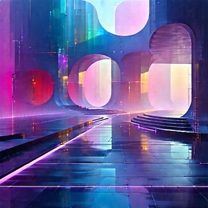 (futuristic:1.12) Innovation Hub With Image, There