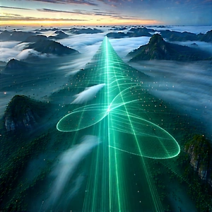 Tech Aerial Photography: (digital:1.47) transformation visualization