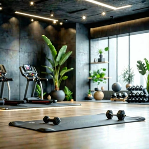 Lifestyle Unreal Engine: Wellness Scene With Fitness Equipment With Image, There