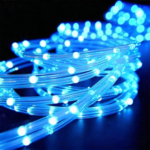 Tech Low Poly: Close-up of fiber optic cables