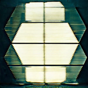 Abstract Vintage Film Photography: Hexagonal pattern with shadow play