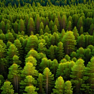 Nature Drone Photography: Aerial View Of Forest Canopy With Image, There