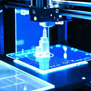 3d Printer With Holographic Projection With Printer Process