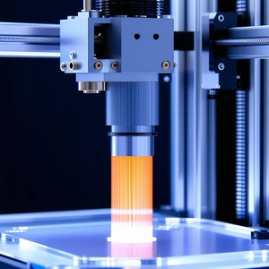 A 3d Printer In Action, Creating A Plastic Object
