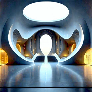 (futuristic:1.2) Innovation Hub With Large, Modern