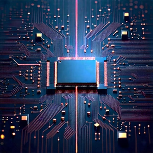 Microchip with digital particles