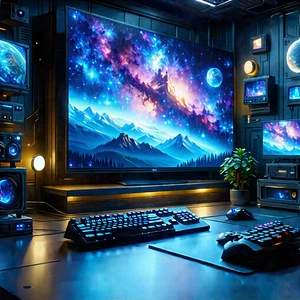Entertainment Technology In Research Center With Image, There