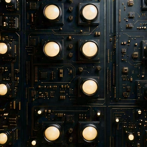 Close-up of sensor array