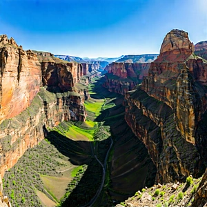 Nature Hdr Photography: Aerial View Of Canyon System With Breathtaking View