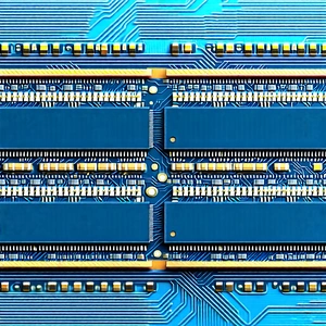 Tech Drone Photography: Close-up of memory module