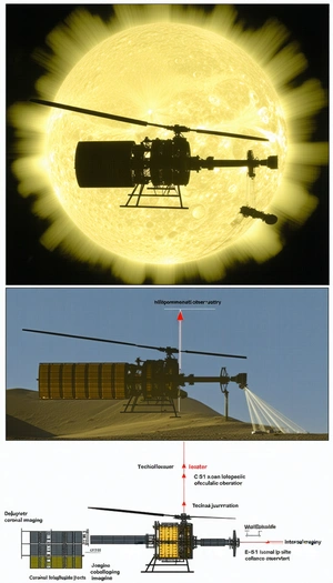A Large Helicopter With A Yellow And Black Color Scheme, Hovering Above A Sandy Surface