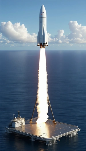 A Space Shuttle Is Being Launched From A Spacecraft, And The Rocket Is Flying Through The Air