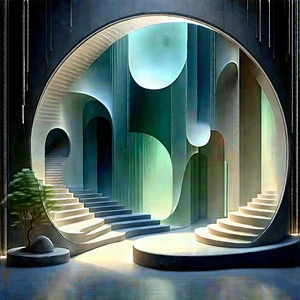 Futuristic Tech Startup Office With Image, There