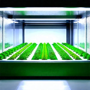 Agricultural Technology In (modern:1.25) Laboratory With Large Greenhouse