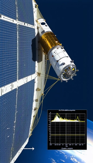 A Space Station With A Large Satellite Attached To It
