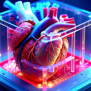 A Close-up Of A Heart, Showcasing Its Intricate Structure And Details
