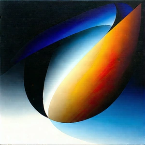 Abstract Gouache Painting: Gravitational pull captured in abstract form