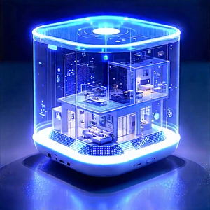 Smart Home (device:1.21) With User Interface With Small, Futuristic-looking