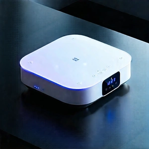 Tech Aerial Photography: Innovative Smart Appliance Design With White Sitting