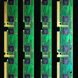 Close-up of memory module