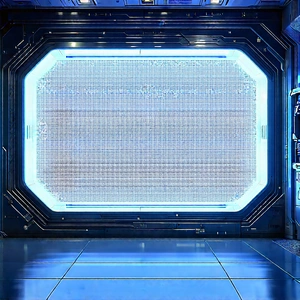 Futuristic Research Laboratory With Image, There