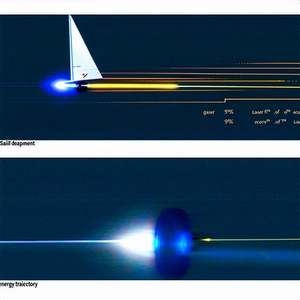 A White Sailboat Is Shown In Two Different Ways