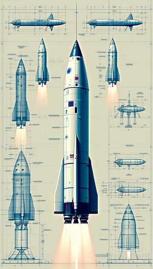 A Space Shuttle Is Shown In A Series Of Diagrams, Illustrating Its Various Components