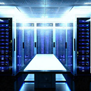 Futuristic server room