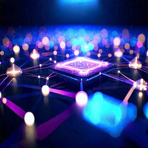 Blockchain Network Visualization With Image, There