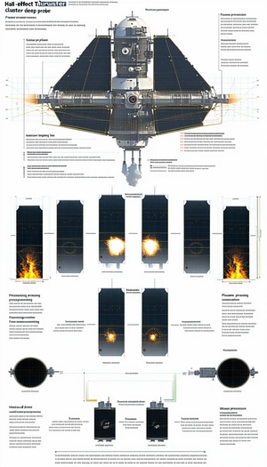 A Large Poster Is Displayed, Showing A Spacecraft With A Large Engine