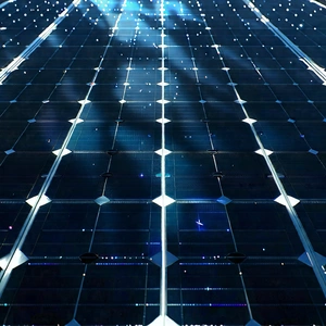 Solar Panel With Holographic Projection With Black White