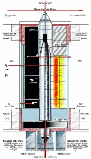 A Cross-section Of A Rocket Engine, With A Focus On The Combustion Chamber