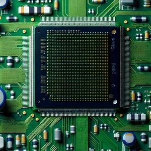 Close-up of microprocessor