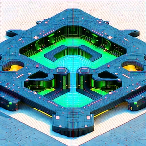 Futuristic Innovation Hub With Image, There