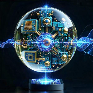 Quantum Computer With Digital Particles With Large, Round,