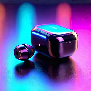 Wireless Earbuds With User Interface With Small Electronic
