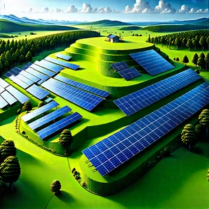 Innovative Renewable Energy Design With Painting Green