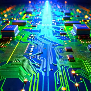 Circuit board with data streams