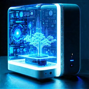 Smart Home Device With Data Visualization With Small Tree