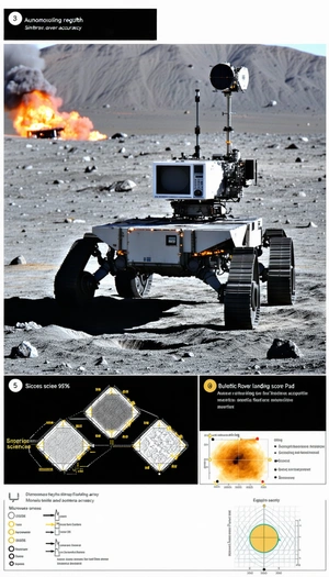 A Robotic Vehicle, Possibly A Rover, On A Rocky Terrain