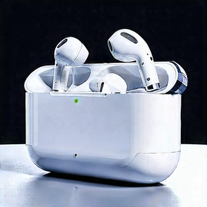 Wireless Earbuds With User Interface With White White