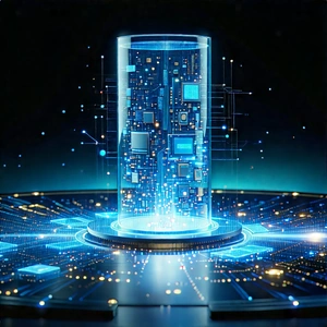 Quantum computer with data streams