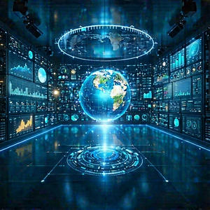 Big Data Visualization With Large, Blue,