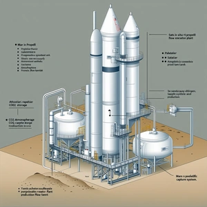 The Image Is A Detailed Diagram Of A Rocket Launch Facility