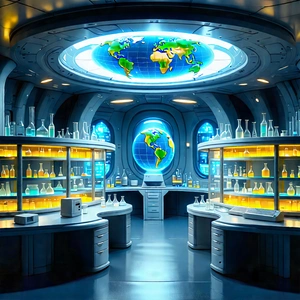 (futuristic:1.21) Research Laboratory With Image
