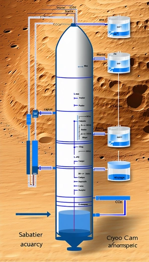 A Futuristic Scene With A Large Tower That Appears To Be A Part Of A Space Station