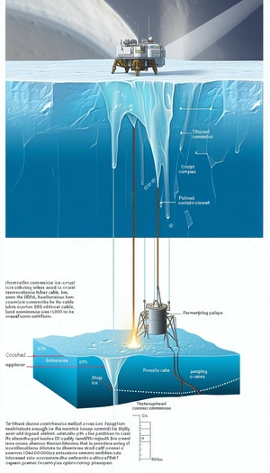 The Image Is A Diagram Showing The Process Of How Ice Is Created In The Ocean