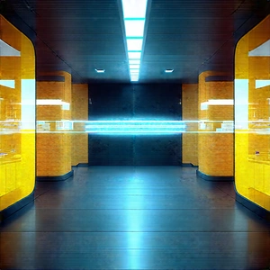 (futuristic:1.24) Research Laboratory With Image, There